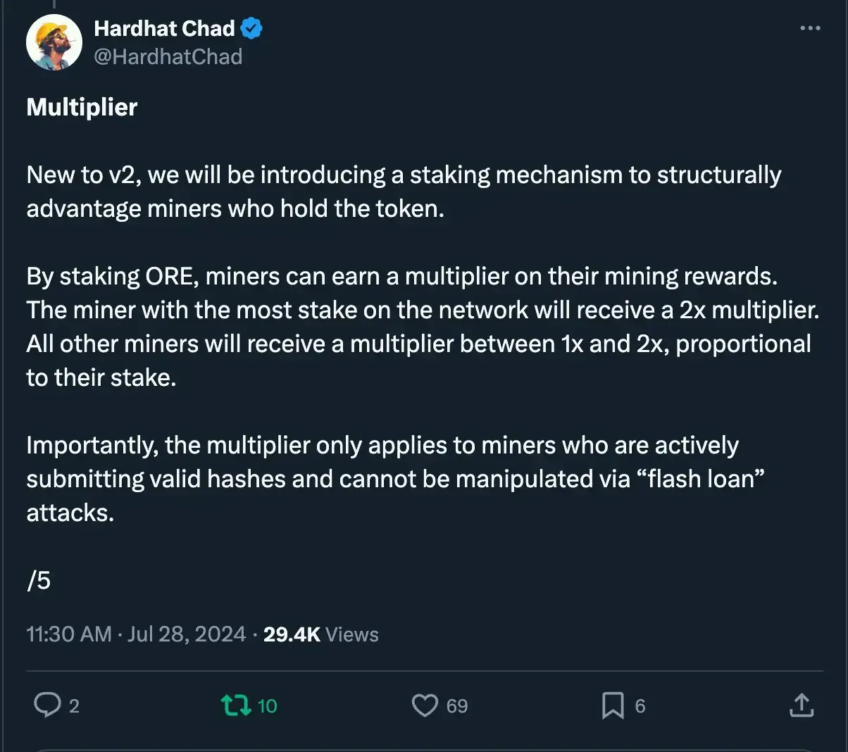 Hardhat Chad 与 Ore