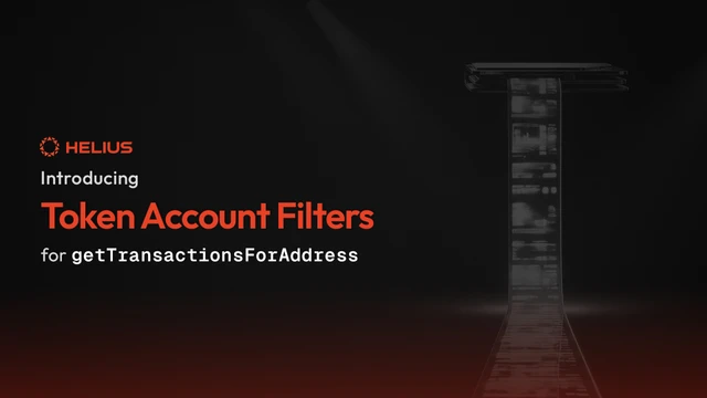 getTransactionsForAddress용 tokenAccount 필터 소개
