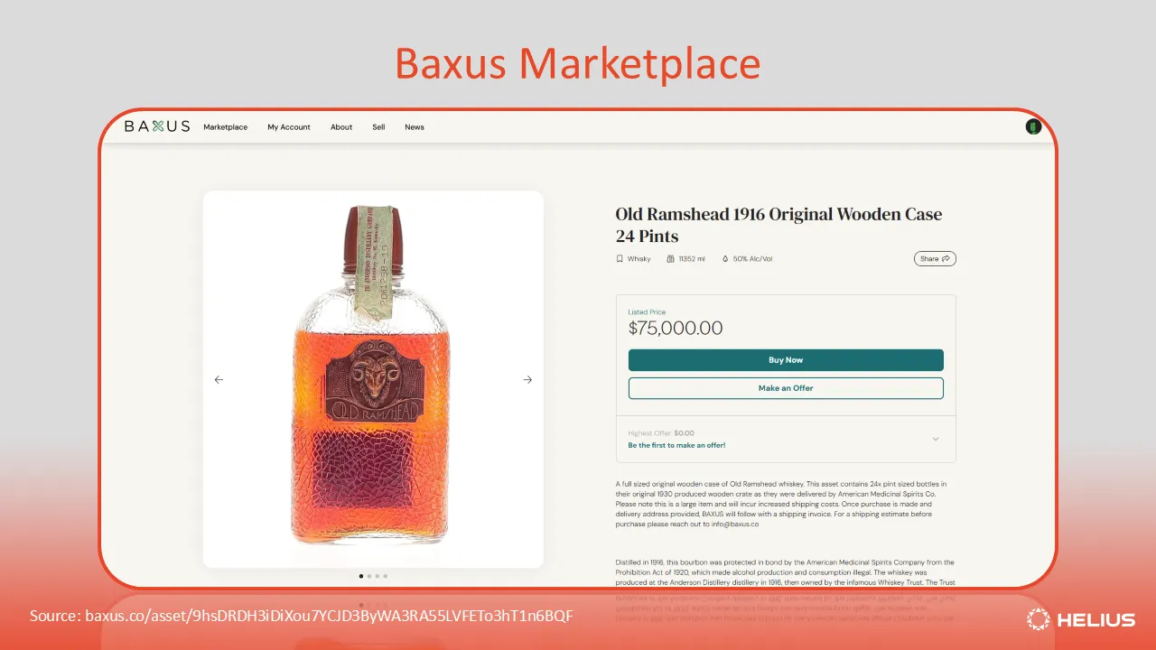 Baxus 마켓플레이스