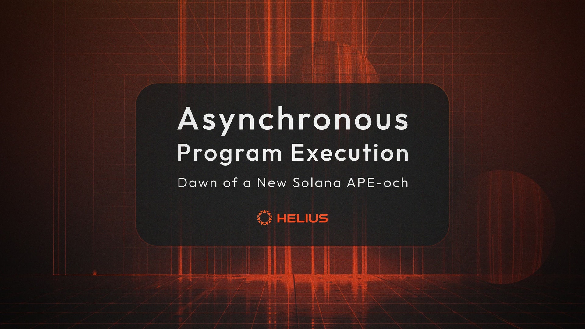 Asynchronous Program Execution:  Dawn of a New Solana APE-och