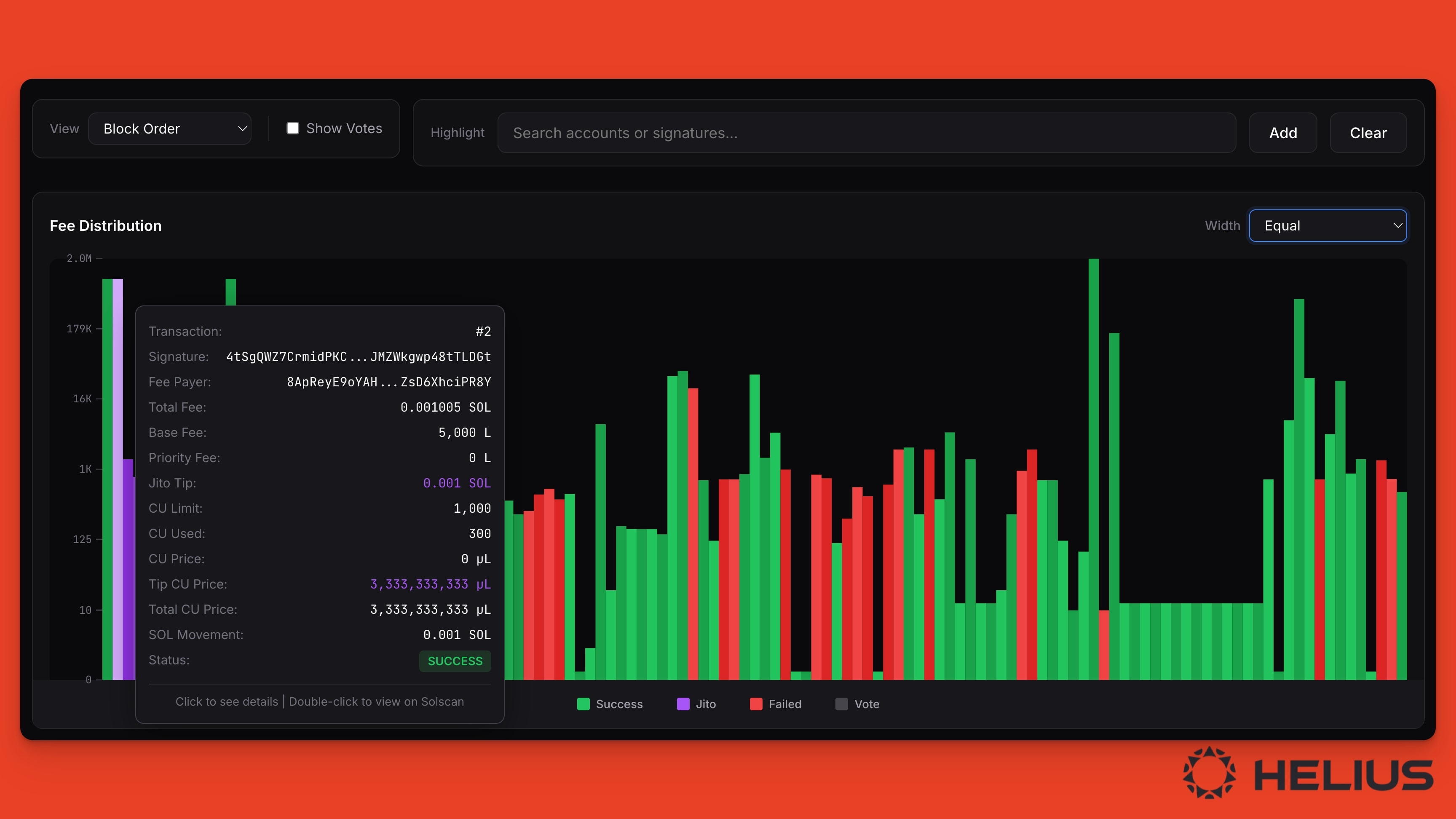 Solana's Dissonance Block Explorer