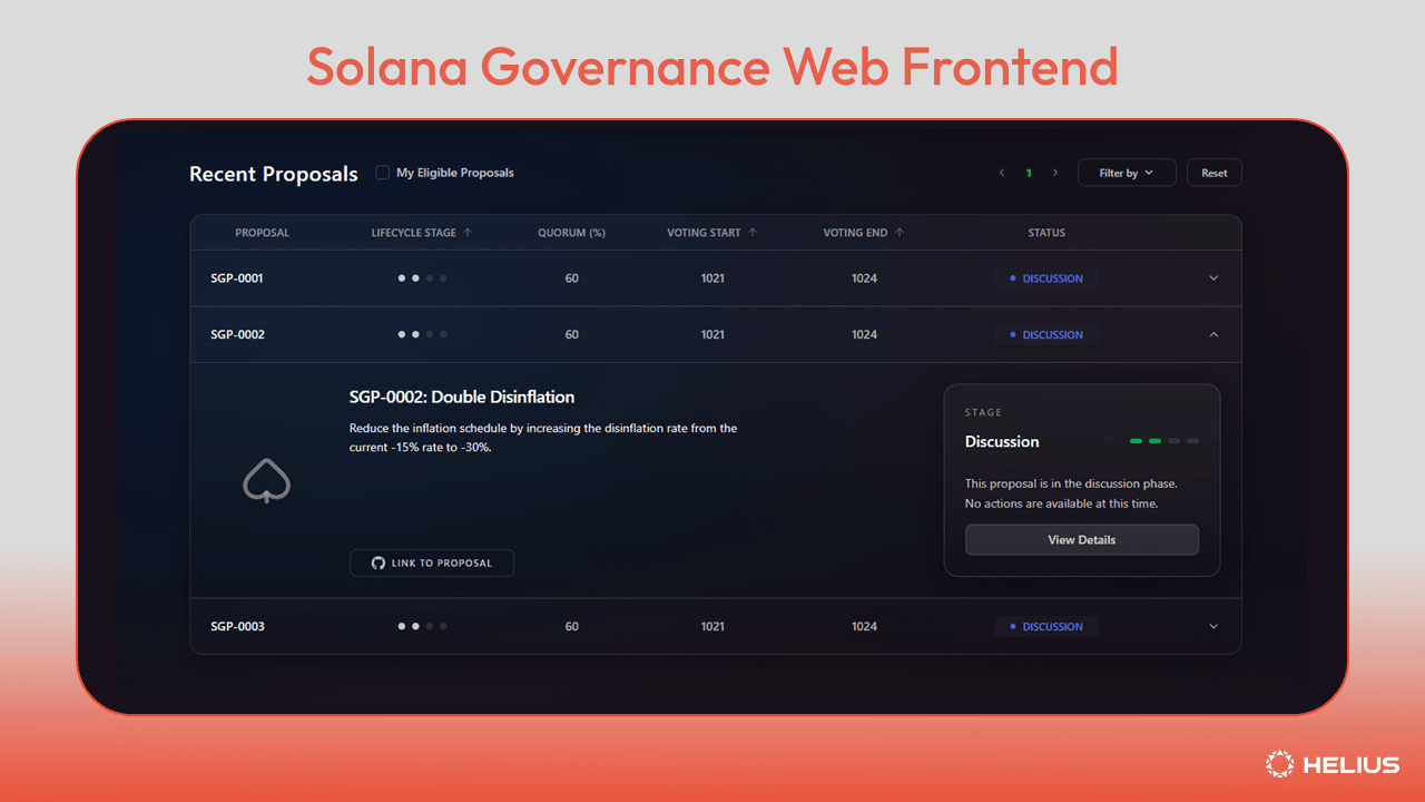 Solana Governance Web Frontend